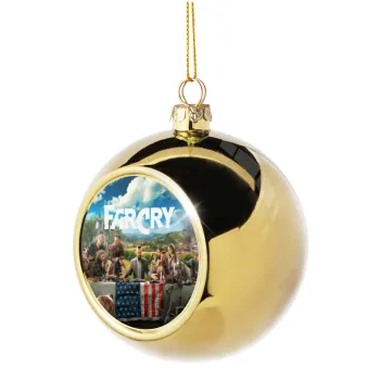 Farcry, Golden Christmas tree ball ornament 8cm