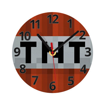Minecraft TNT, Ρολόι τοίχου γυάλινο (20cm)