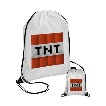 Minecraft TNT, Τσάντα πουγκί με μαύρα κορδόνια (1 τεμάχιο)