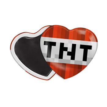 Minecraft TNT, Μαγνητάκι καρδιά (57x52mm)