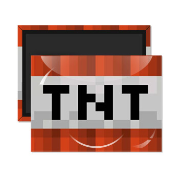 Minecraft TNT, Ορθογώνιο μαγνητάκι ψυγείου διάστασης 9x6cm