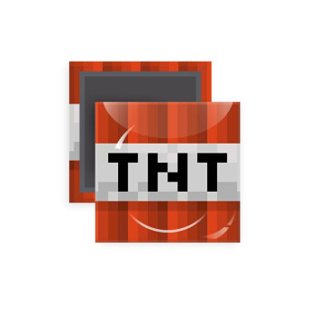 Minecraft TNT, Μαγνητάκι ψυγείου τετράγωνο διάστασης 5x5cm