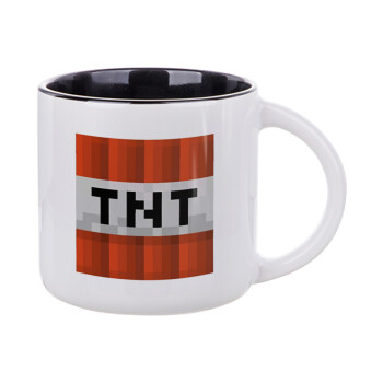 Minecraft TNT, Κούπα κεραμική 400ml Λευκή/Μαύρη