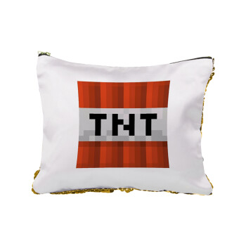 Minecraft TNT, Τσαντάκι νεσεσέρ με πούλιες (Sequin) Χρυσό