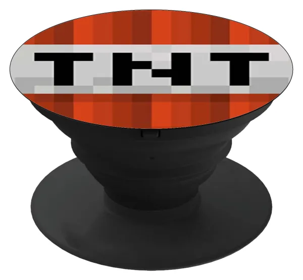 Minecraft TNT — Phone Holders Stand  Black Hand-held Mobile Phone Holder