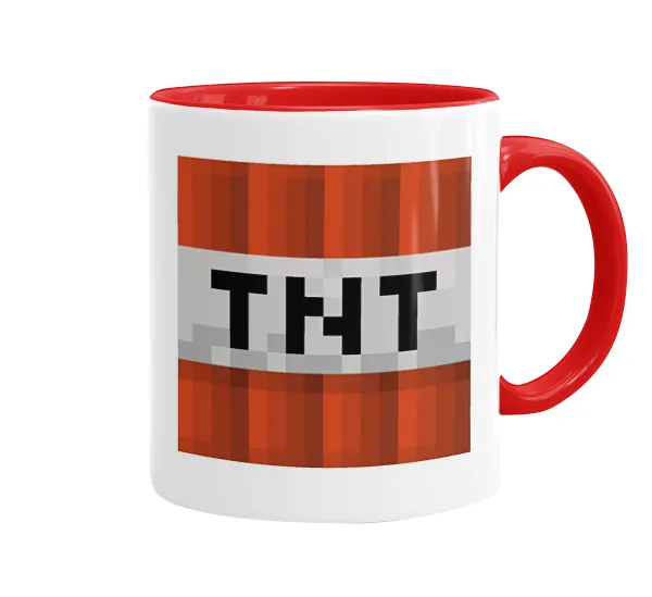 Minecraft TNT — Mug colored red, ceramic, 330ml
