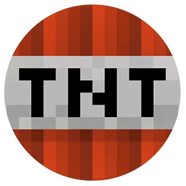 Minecraft TNT — Mousepad Στρογγυλό 20cm