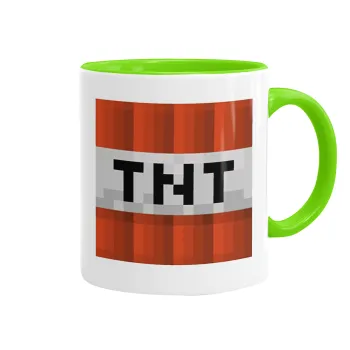 Minecraft TNT, Κούπα χρωματιστή βεραμάν, κεραμική, 330ml
