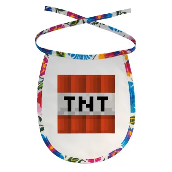 Minecraft TNT, Σαλιάρα μωρού αλέκιαστη με κορδόνι Χρωματιστή