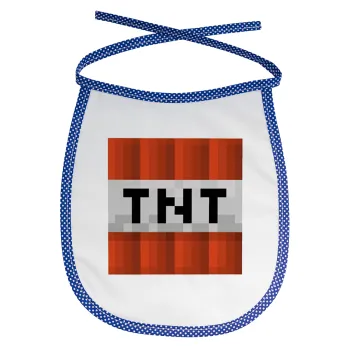 Minecraft TNT, Σαλιάρα μωρού αλέκιαστη με κορδόνι Μπλε