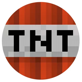 Minecraft TNT, Mousepad Στρογγυλό 20cm