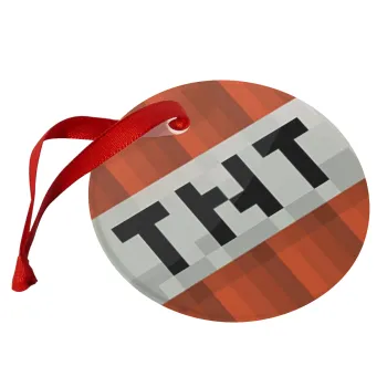 Minecraft TNT, Στολίδι Χριστουγεννιάτικο στολίδι γυάλινο 9cm