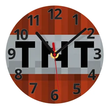 Minecraft TNT, Ρολόι τοίχου γυάλινο (20cm)