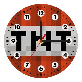 Minecraft TNT, Ρολόι τοίχου ξύλινο (20cm)