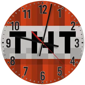 Minecraft TNT, Ρολόι τοίχου ξύλινο (30cm)