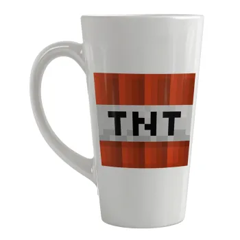 Minecraft TNT, Κούπα κωνική Latte Μεγάλη, κεραμική, 450ml