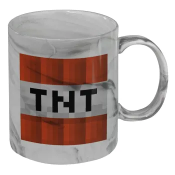 Minecraft TNT, Κούπα κεραμική, marble style (μάρμαρο), 330ml