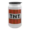 Κούπα ταξιδιού μεταλλική με καπάκι (tin-can) 500ml
