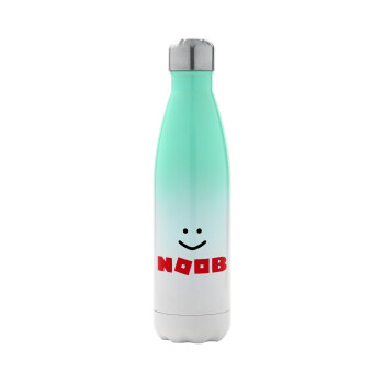 NOOB, Metal mug thermos Green/White (Stainless steel), double wall, 500ml