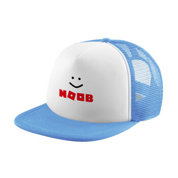 NOOB, Καπέλο Soft Trucker με Δίχτυ Γαλάζιο/Λευκό