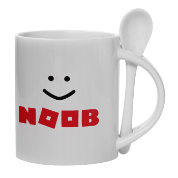 NOOB, Κούπα, κεραμική με κουταλάκι, 330ml (1 τεμάχιο)