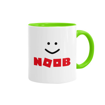 NOOB, Mug colored light green, ceramic, 330ml