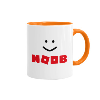 NOOB, Κούπα χρωματιστή πορτοκαλί, κεραμική, 330ml