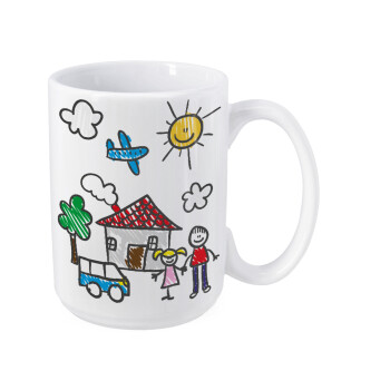Children's drawing, Κούπα Mega, κεραμική, 450ml