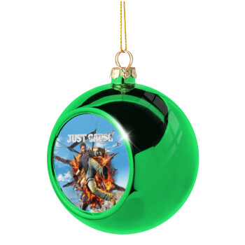 Just Gause, Χριστουγεννιάτικη μπάλα δένδρου Πράσινη 8cm