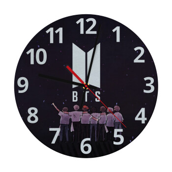 BTS, Ρολόι τοίχου γυάλινο (30cm)