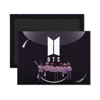 BTS, Ορθογώνιο μαγνητάκι ψυγείου διάστασης 9x6cm
