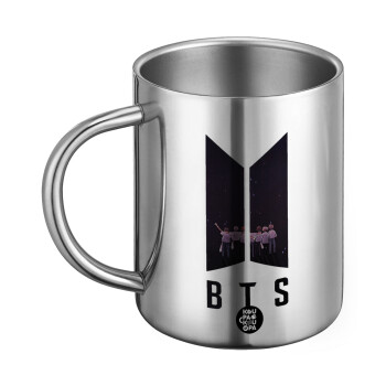 BTS, Ανοξείδωτη Μεταλλική Κούπα 450ml - Διπλού Τοιχώματος