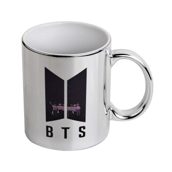 BTS, Mug ceramic, silver mirror, 330ml
