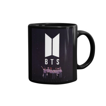 BTS, Mug black, ceramic, 330ml