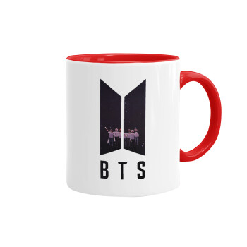 BTS, Mug colored red, ceramic, 330ml