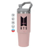 Pink color, 890ml (30oz) stainless Steel Tumbler with Handle