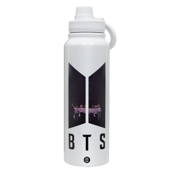 BTS, Θερμός 1L Ανοξείδωτο με Βάση Κινητού & Διπλά Τοιχώματα