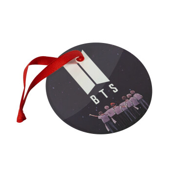 BTS, Χριστουγεννιάτικο στολίδι γυάλινο 9cm