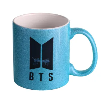 BTS, Κούπα Σιέλ Glitter που γυαλίζει, κεραμική, 330ml
