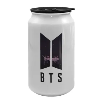 BTS, Κούπα ταξιδιού μεταλλική με καπάκι (tin-can) 500ml