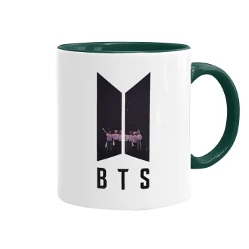 BTS, Mug colored green, ceramic, 330ml