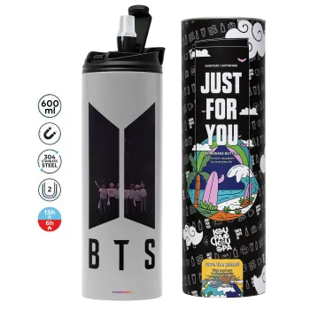 BTS, Tumbler stainless steel GREY 600ml