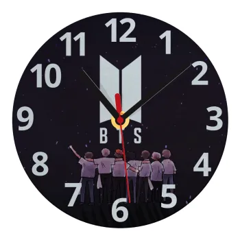 BTS, Ρολόι τοίχου γυάλινο (20cm)