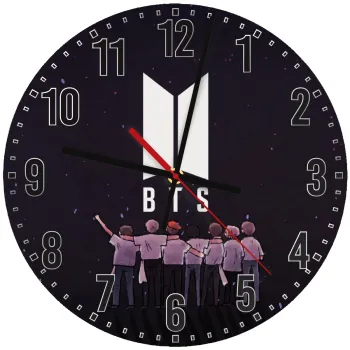 BTS, Ρολόι τοίχου ξύλινο (30cm)