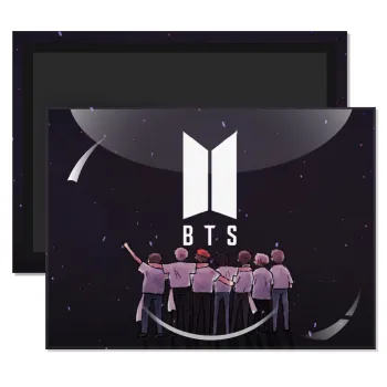 BTS, Ορθογώνιο μαγνητάκι ψυγείου διάστασης 9x6cm