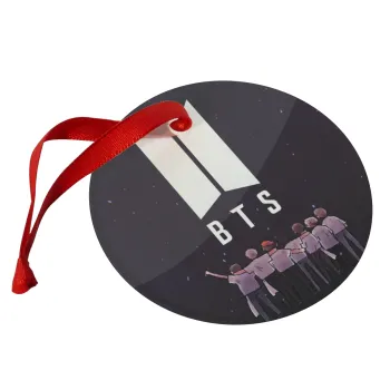 BTS, Στολίδι Χριστουγεννιάτικο στολίδι γυάλινο 9cm