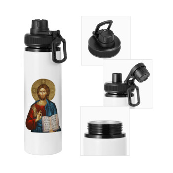 Jesus, Metal water bottle with safety cap, aluminum 850ml