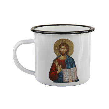 Jesus, Κούπα εμαγιέ με μαύρο χείλος 360ml