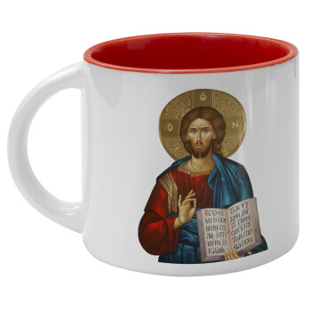 Jesus, Κούπα κεραμική 400ml Λευκή/Κόκκινη