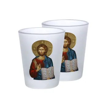 Jesus, Σφηνοπότηρα γυάλινα 45ml του πάγου (2 τεμάχια)